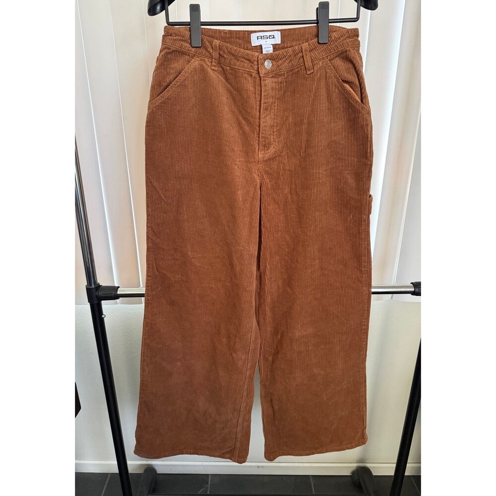 Women’s RSQ Brown Corduroy  Wide Leg Pants Size 29” Waist 30” Inseam